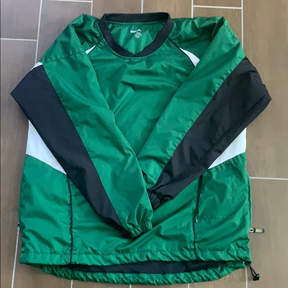 Easton green black and white windbreaker